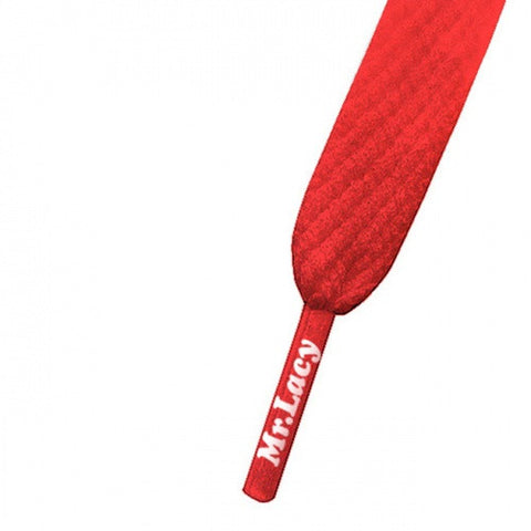 Mr Lacy Junior Red Kids Shoelaces