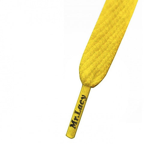 Mr Lacy Junior Yellow Kids Shoelaces