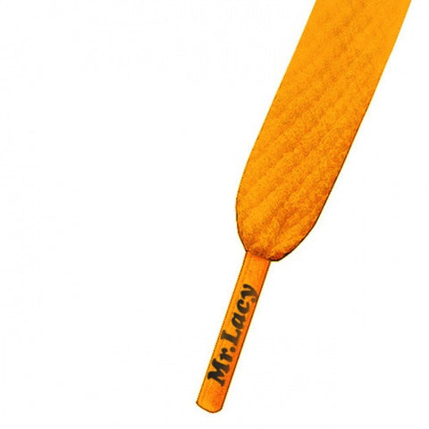 Mr Lacy Bright Orange Smallies Short Shoelaces