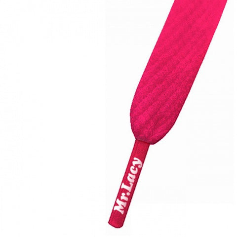 Mr Lacy Neon Pink Smallies Short Shoelaces