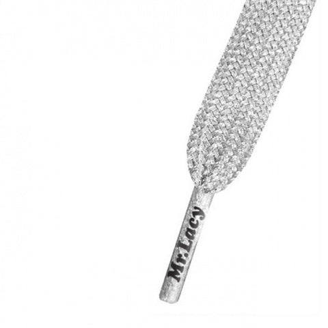 Mr Lacy Silver Smallies Short Shoelaces