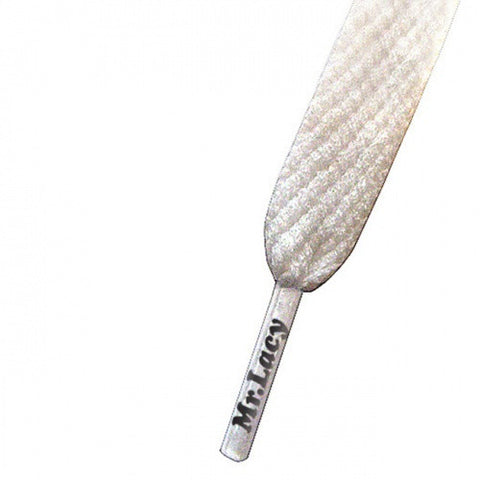 Mr Lacy White Smallies Short Shoelaces