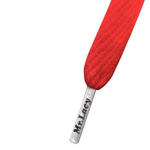 Mr Lacy Red & White Colour Tips Shoelaces