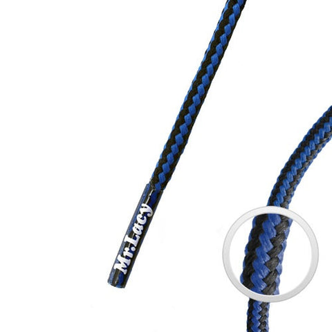 Mr Lacy Hikies Royal Blue & Black Boot Laces 130cm