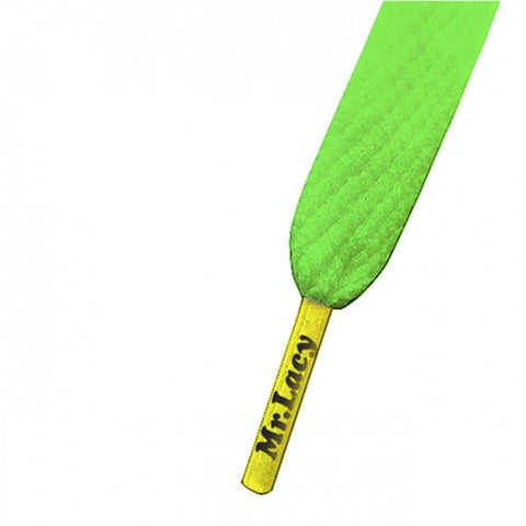 Mr Lacy Neon Green & Yellow Colour Tips Shoelaces