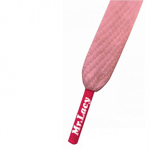 Mr Lacy Baby Pink & Neon Pink Colour Tips Shoelaces