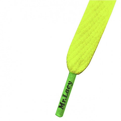 Mr Lacy Yellow & Neon Green Colour Tips Shoelaces