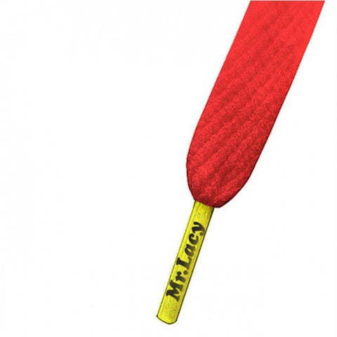 Mr Lacy Red & Yellow Colour Tips Shoelaces