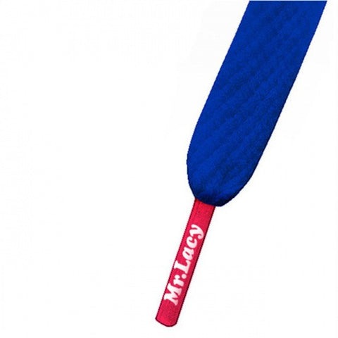 Mr Lacy Royal Blue & Neon Pink Colour Tips Shoelaces