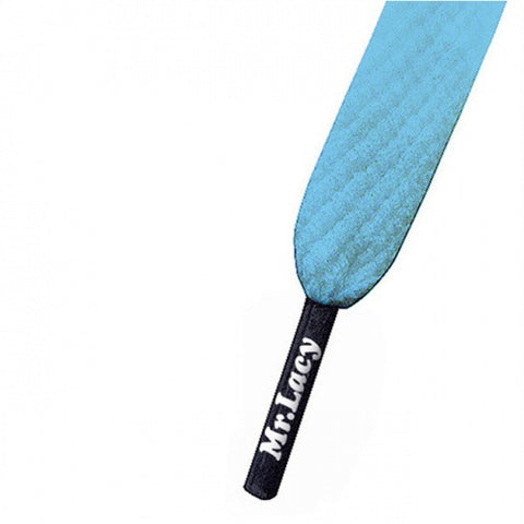 Mr Lacy Mellow Blue & Black Colour Tips Shoelaces