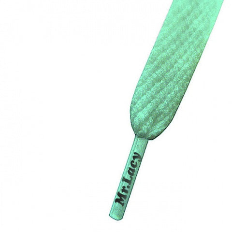 Mr Lacy Mint Green Flatties Shoelaces